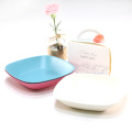 Bamboo fiber material food dish dinner plate set square shape for restaurant